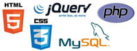 PHP, CSS, HTML, Javascript